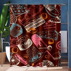 Sweet Food Seamless Pattern Shower Curtain 60  X 72  (medium)  by Cemarart