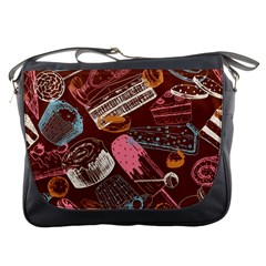 Sweet Food Seamless Pattern Messenger Bag by Cemarart