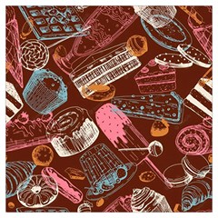 Sweet Food Seamless Pattern Lightweight Scarf  by Cemarart