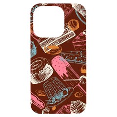 Sweet Food Seamless Pattern Iphone 14 Pro Black Uv Print Case by Cemarart