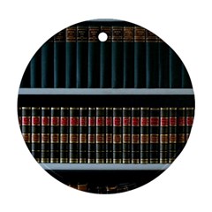 Books Bookshelf Library Education Ornament (round) by Grandong