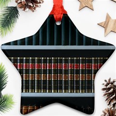 Books Bookshelf Library Education Star Ornament (two Sides) by Grandong