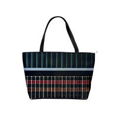 Books Bookshelf Library Education Classic Shoulder Handbag by Grandong