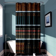 Books Bookshelf Library Education Shower Curtain 36  X 72  (stall)  by Grandong