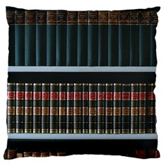 Books Bookshelf Library Education Large Cushion Case (two Sides) by Grandong