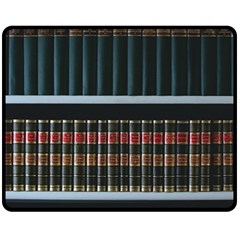 Books Bookshelf Library Education Two Sides Fleece Blanket (medium) by Grandong