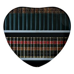 Books Bookshelf Library Education Heart Glass Fridge Magnet (4 Pack) by Grandong