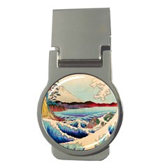 Wave Japanese Mount Fuji Money Clips (round)  by Grandong