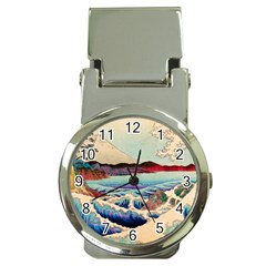 Wave Japanese Mount Fuji Money Clip Watches by Grandong