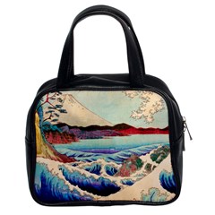 Wave Japanese Mount Fuji Classic Handbag (two Sides) by Grandong