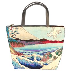 Wave Japanese Mount Fuji Bucket Bag by Grandong