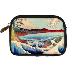 Wave Japanese Mount Fuji Digital Camera Leather Case by Grandong