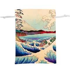 Wave Japanese Mount Fuji Lightweight Drawstring Pouch (xl) by Grandong