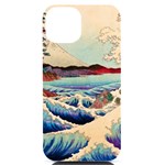 Wave Japanese Mount Fuji iPhone 14 Black UV Print Case Front