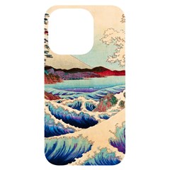 Wave Japanese Mount Fuji Iphone 14 Pro Black Uv Print Case by Grandong