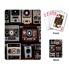 Retro Cameras Old Vintage Antique Playing Cards Single Design (rectangle) by Grandong