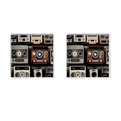 Retro Cameras Old Vintage Antique Cufflinks (square) by Grandong