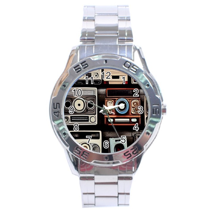 Retro Cameras Old Vintage Antique Stainless Steel Analogue Watch