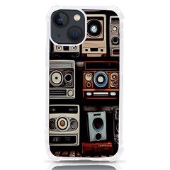 Retro Cameras Old Vintage Antique Iphone 13 Mini Tpu Uv Print Case by Grandong