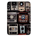 Retro Cameras Old Vintage Antique Rectangular Glass Fridge Magnet (4 pack) Front