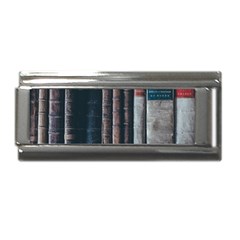 Aged Bookcase Books Bookshelves Superlink Italian Charm (9mm) by Grandong