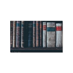 Aged Bookcase Books Bookshelves Sticker (rectangular) by Grandong