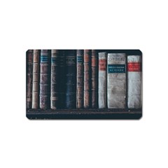 Aged Bookcase Books Bookshelves Magnet (name Card) by Grandong