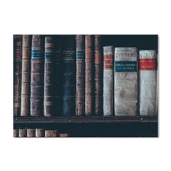 Aged Bookcase Books Bookshelves Sticker A4 (100 Pack) by Grandong