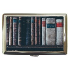 Aged Bookcase Books Bookshelves Cigarette Money Case by Grandong