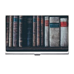 Aged Bookcase Books Bookshelves Business Card Holder by Grandong