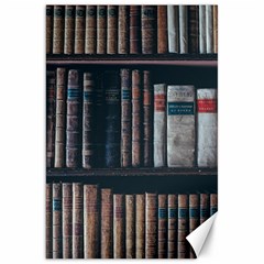 Aged Bookcase Books Bookshelves Canvas 20  X 30  by Grandong