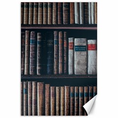 Aged Bookcase Books Bookshelves Canvas 24  X 36  by Grandong