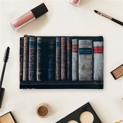 Aged Bookcase Books Bookshelves Cosmetic Bag (medium) by Grandong