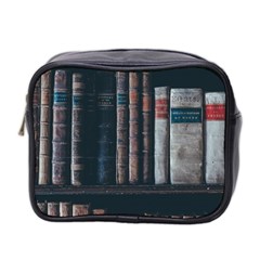 Aged Bookcase Books Bookshelves Mini Toiletries Bag (two Sides) by Grandong