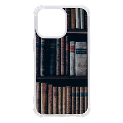 Aged Bookcase Books Bookshelves Iphone 13 Pro Tpu Uv Print Case by Grandong