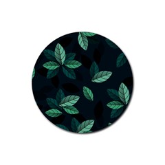 Foliage Rubber Round Coaster (4 Pack) by HermanTelo