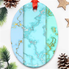 Background Marble Set Ornament (oval)