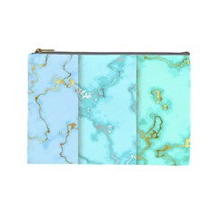 Background Marble Set Cosmetic Bag (large)