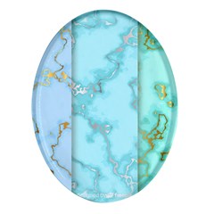 Background Marble Set Oval Glass Fridge Magnet (4 Pack) by Ndabl3x