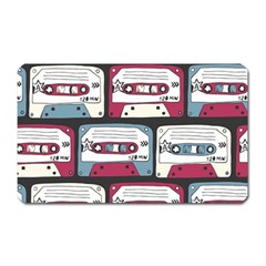 Music Symbols Rock Music Seamless Pattern Magnet (Rectangular)