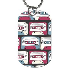 Music Symbols Rock Music Seamless Pattern Dog Tag (One Side)