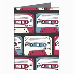 Music Symbols Rock Music Seamless Pattern Greeting Cards (Pkg of 8)