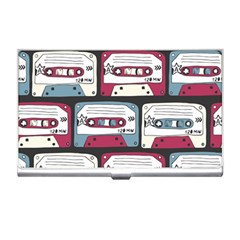 Music Symbols Rock Music Seamless Pattern Business Card Holder