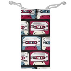 Music Symbols Rock Music Seamless Pattern Jewelry Bag