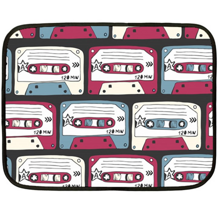 Music Symbols Rock Music Seamless Pattern Two Sides Fleece Blanket (Mini)