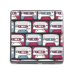 Music Symbols Rock Music Seamless Pattern Memory Card Reader (Square 5 Slot)