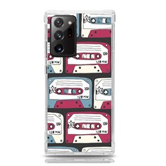 Music Symbols Rock Music Seamless Pattern Samsung Galaxy Note 20 Ultra Tpu Uv Case by Ndabl3x