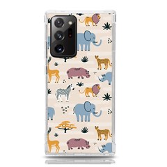 Wild Animals Seamless Pattern Samsung Galaxy Note 20 Ultra Tpu Uv Case by Ndabl3x