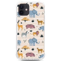 Wild Animals Seamless Pattern Iphone 12/12 Pro Tpu Uv Print Case by Ndabl3x