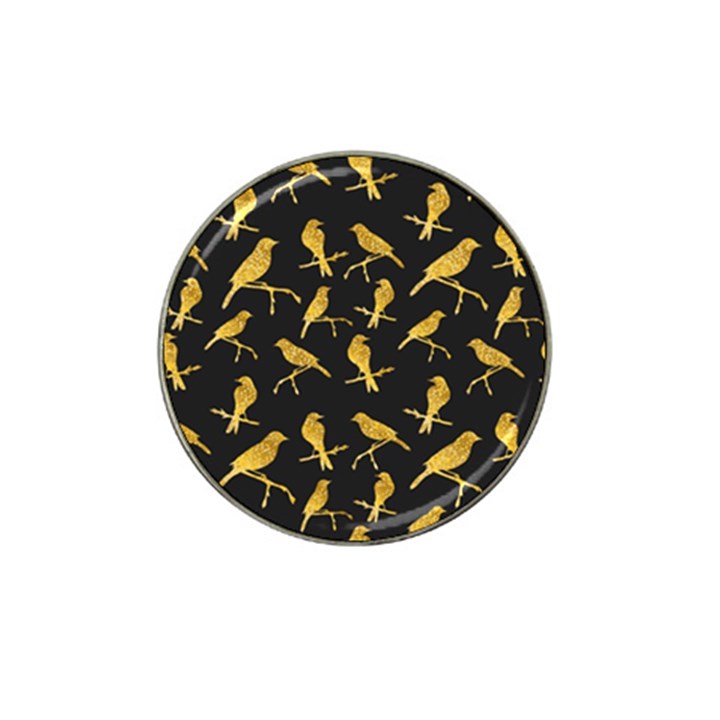 Background With Golden Birds Hat Clip Ball Marker